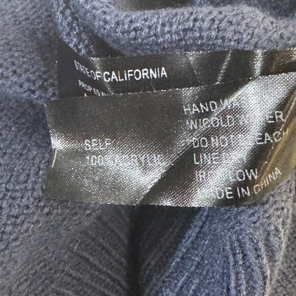 Ijoah Women's Tie-Front Cardigan Sweater S Blue 100% Acrylic Made In China - Picture 6 of 6